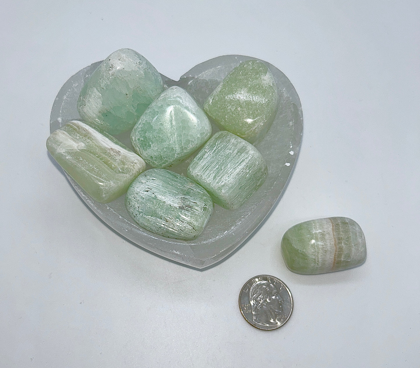 Calcite, Pistachio Tumble