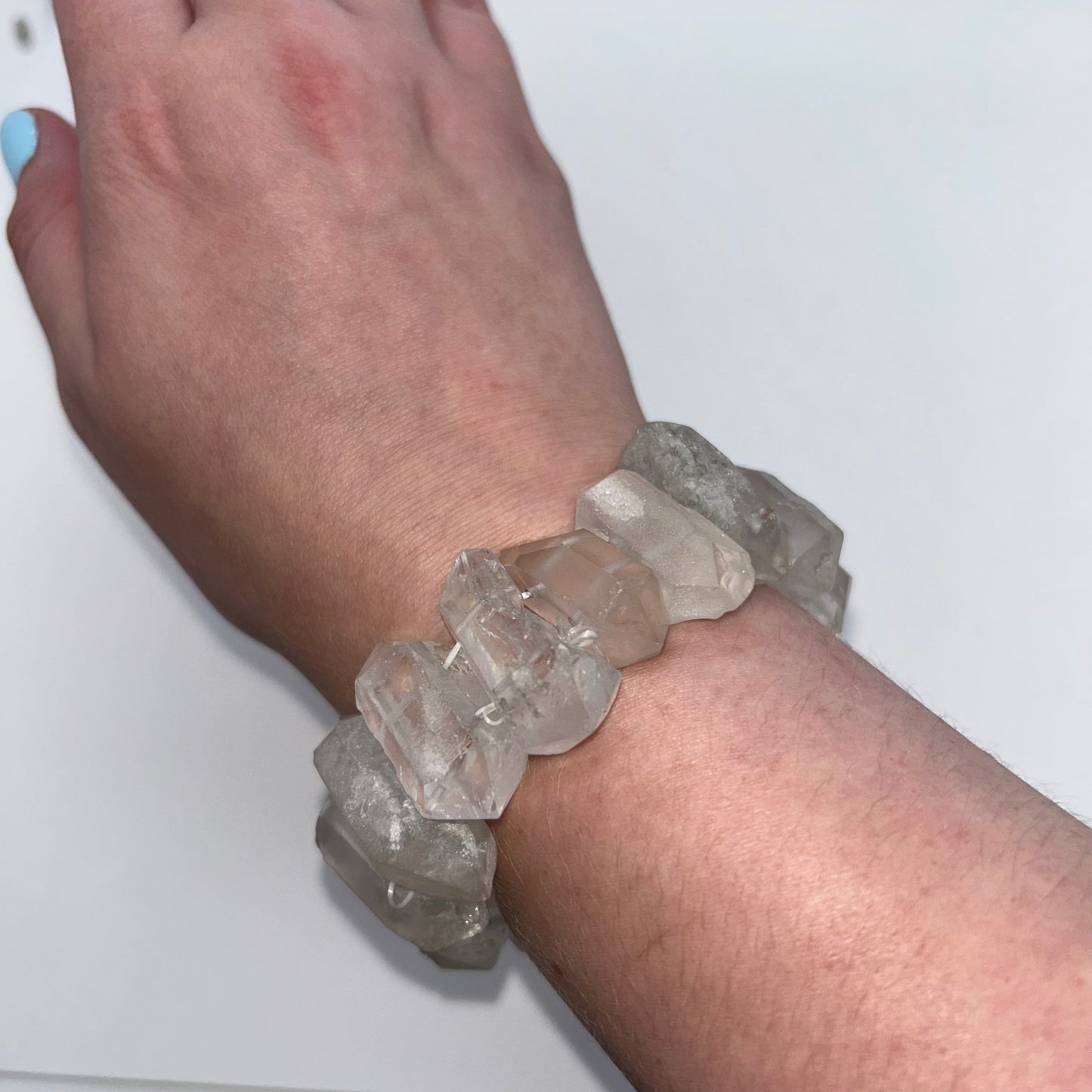 Clear Quartz Point Bracelet