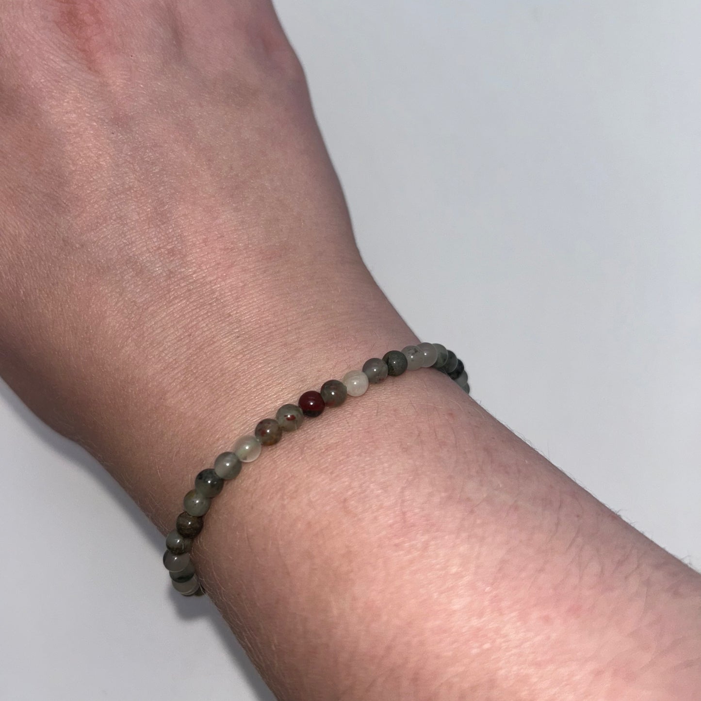 African Bloodstone Bracelet (4mm)