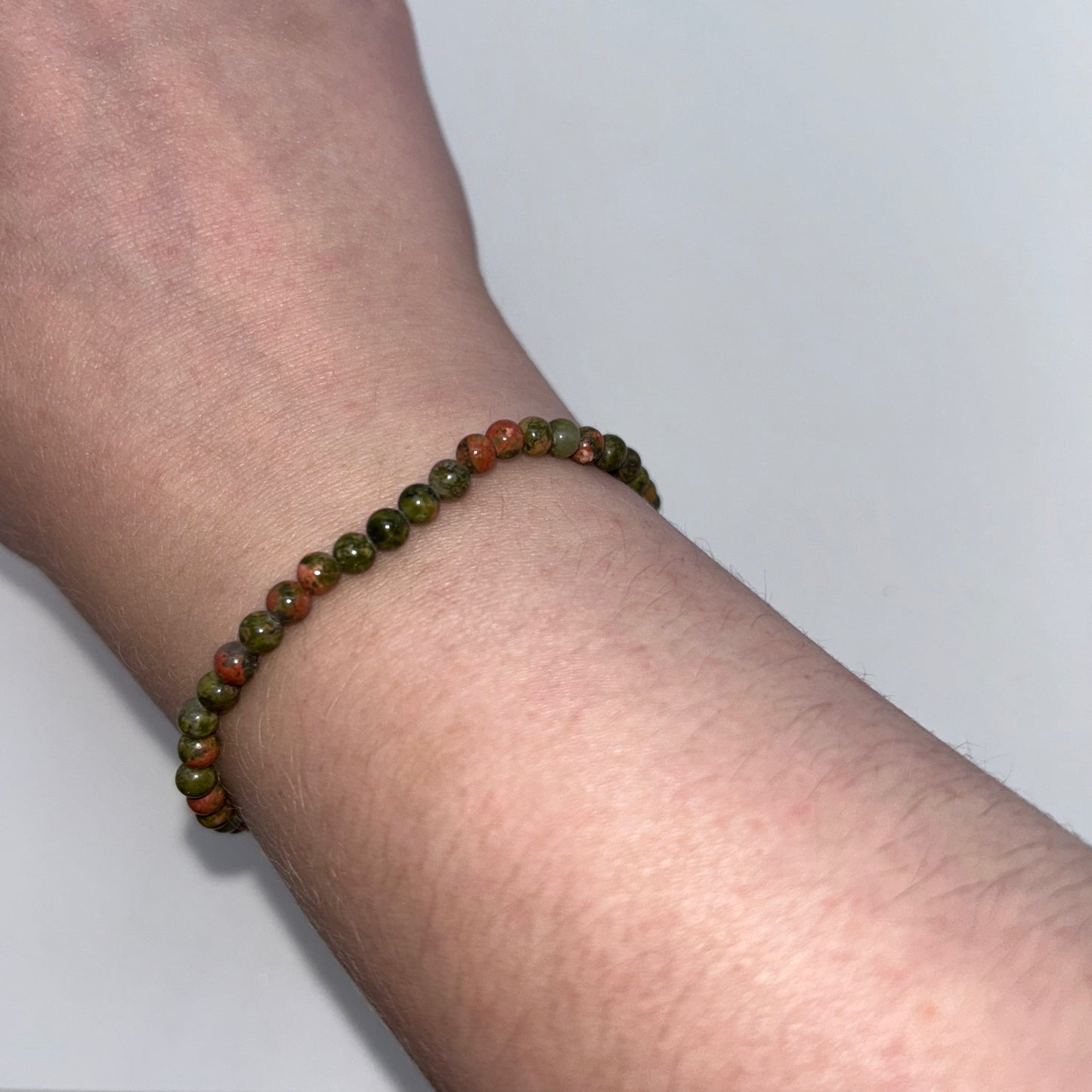 Unakite Stone (Jasper) 4mm Br.