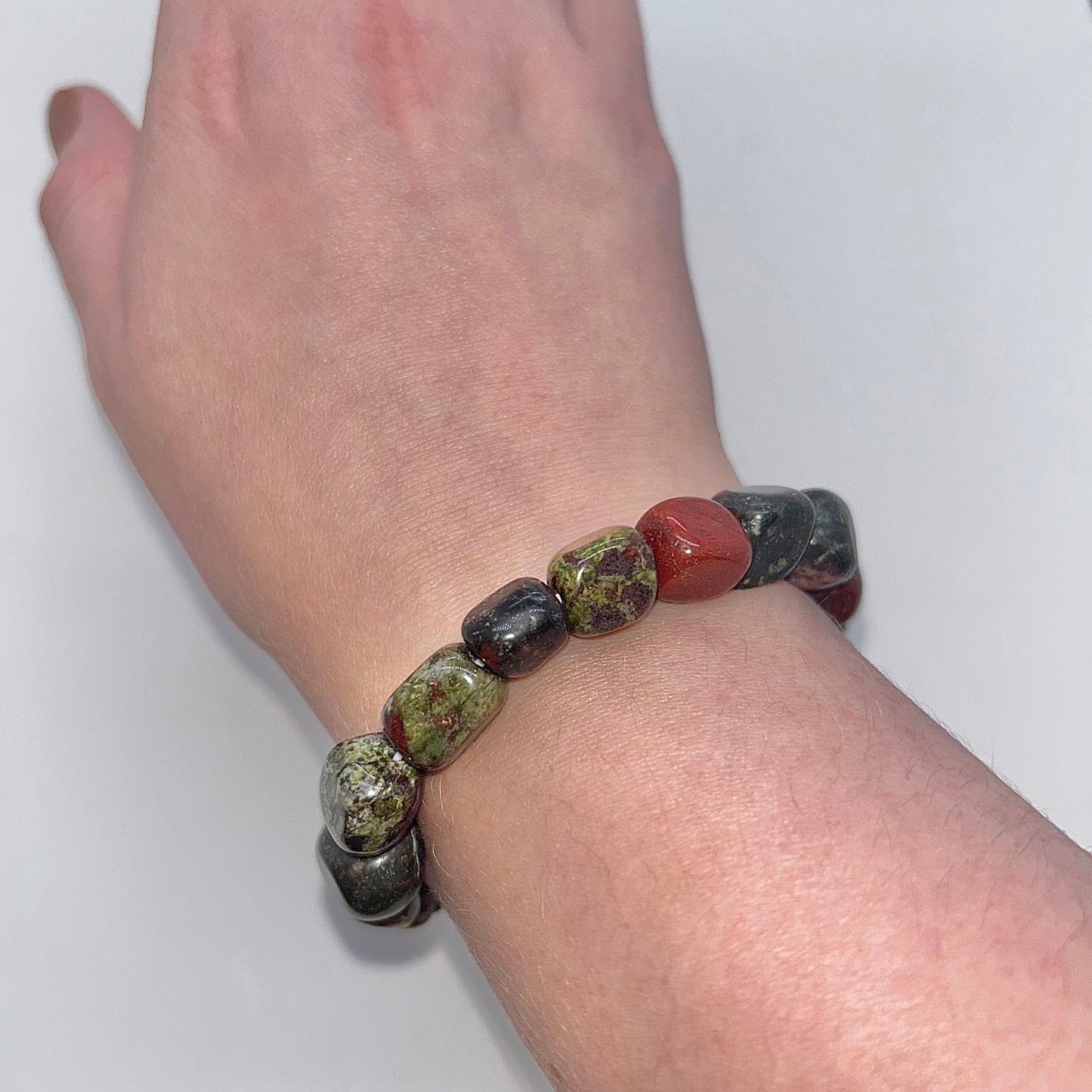 Dragon's Blood Jasper Tumbled Br.
