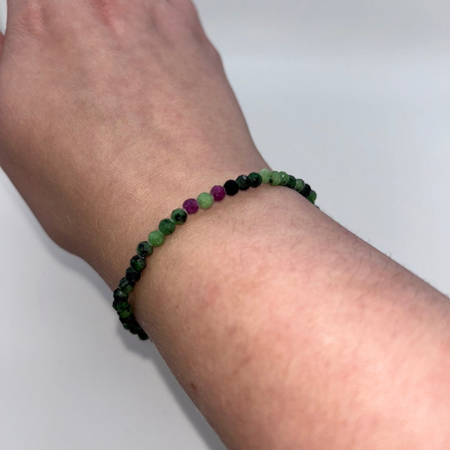 Ruby Zoisite 4mm Faceted Br