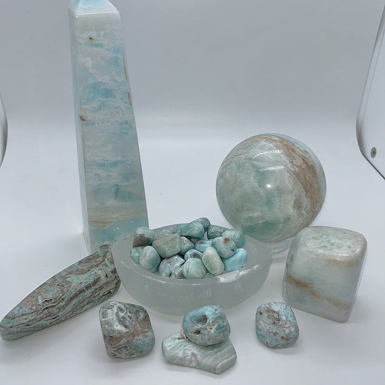 Aragonite, Blue