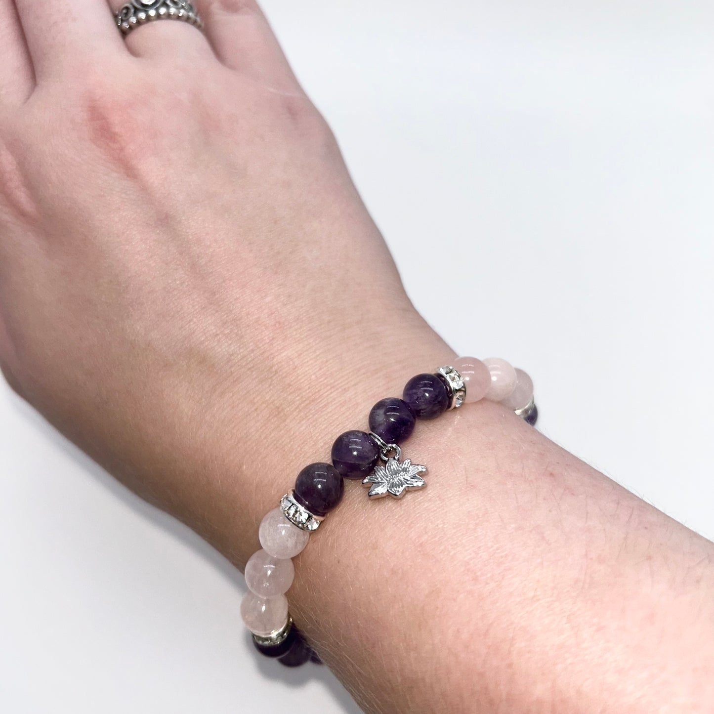 Amethyst/Rose Quartz/Lotus