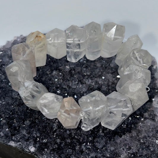 Clear Quartz Point Bracelet