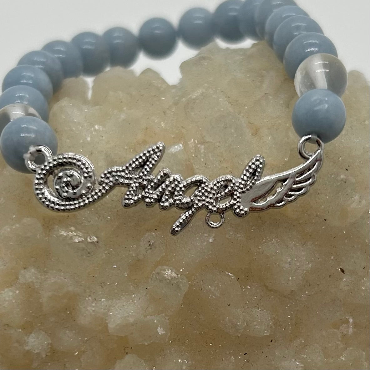 Angelite/Angel Charm Br