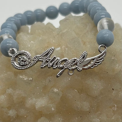 Angelite/Angel Charm Br