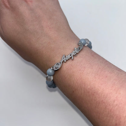 Angelite/Angel Charm Br