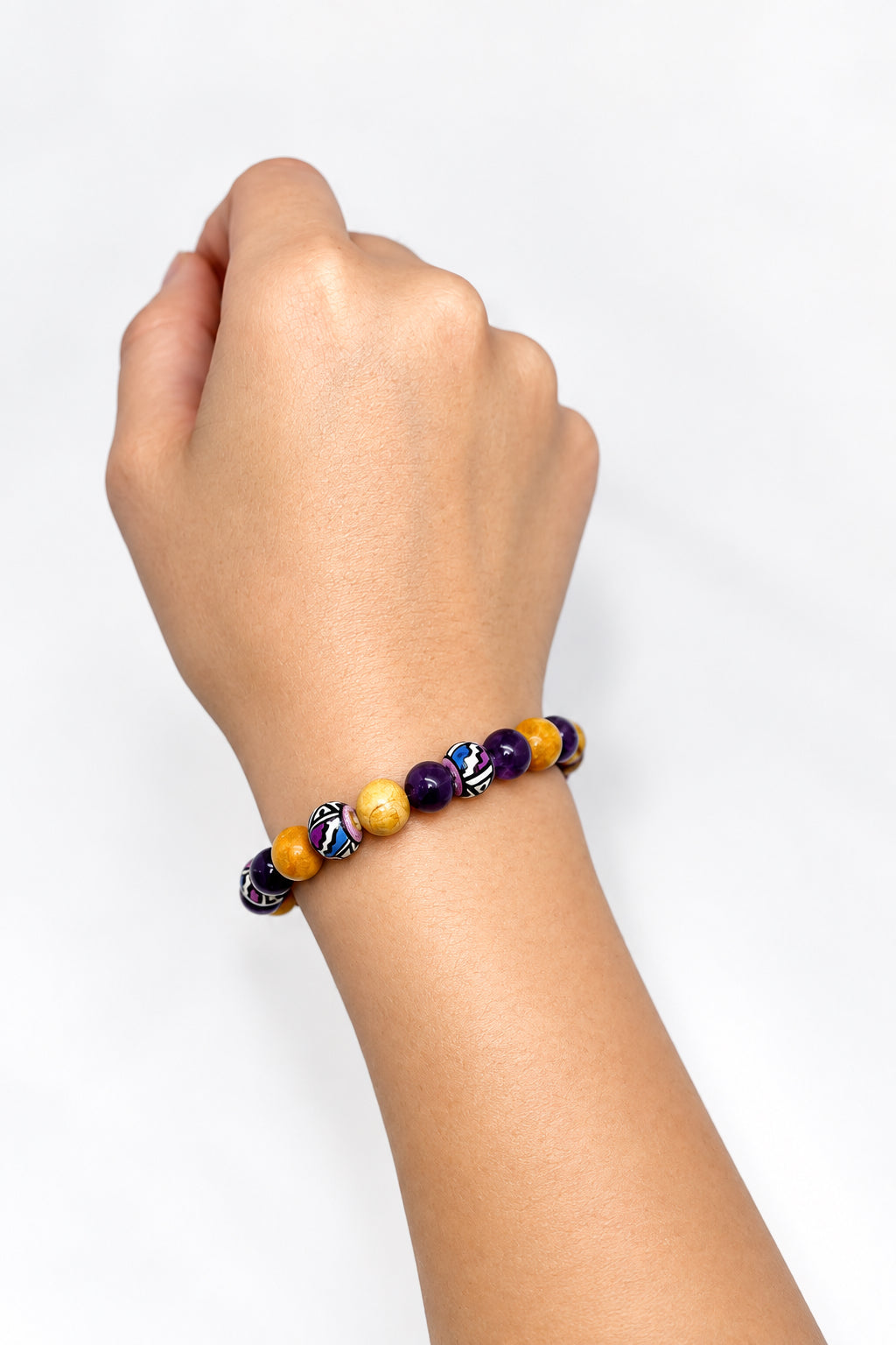 Amethyst & Palo Santo Bracelet (8mm)