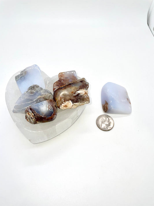 Chalcedony, Blue Tumble