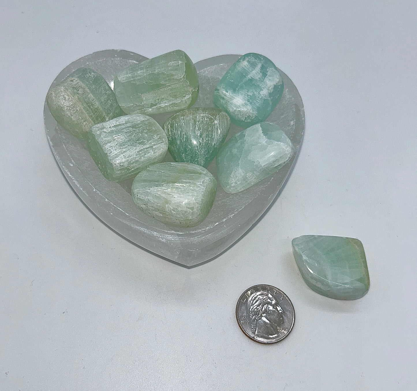 Calcite, Pistachio Tumble