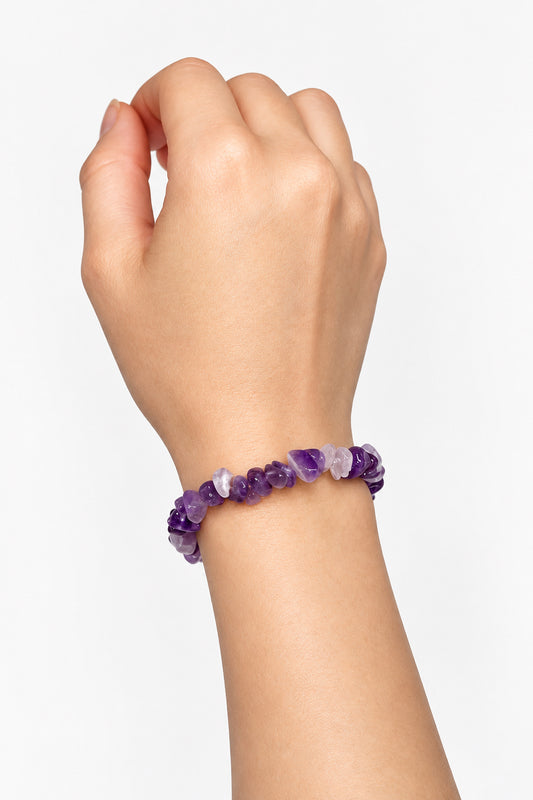 Amethyst Chip Bracelet
