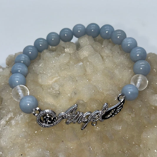 Angelite/Angel Charm Br