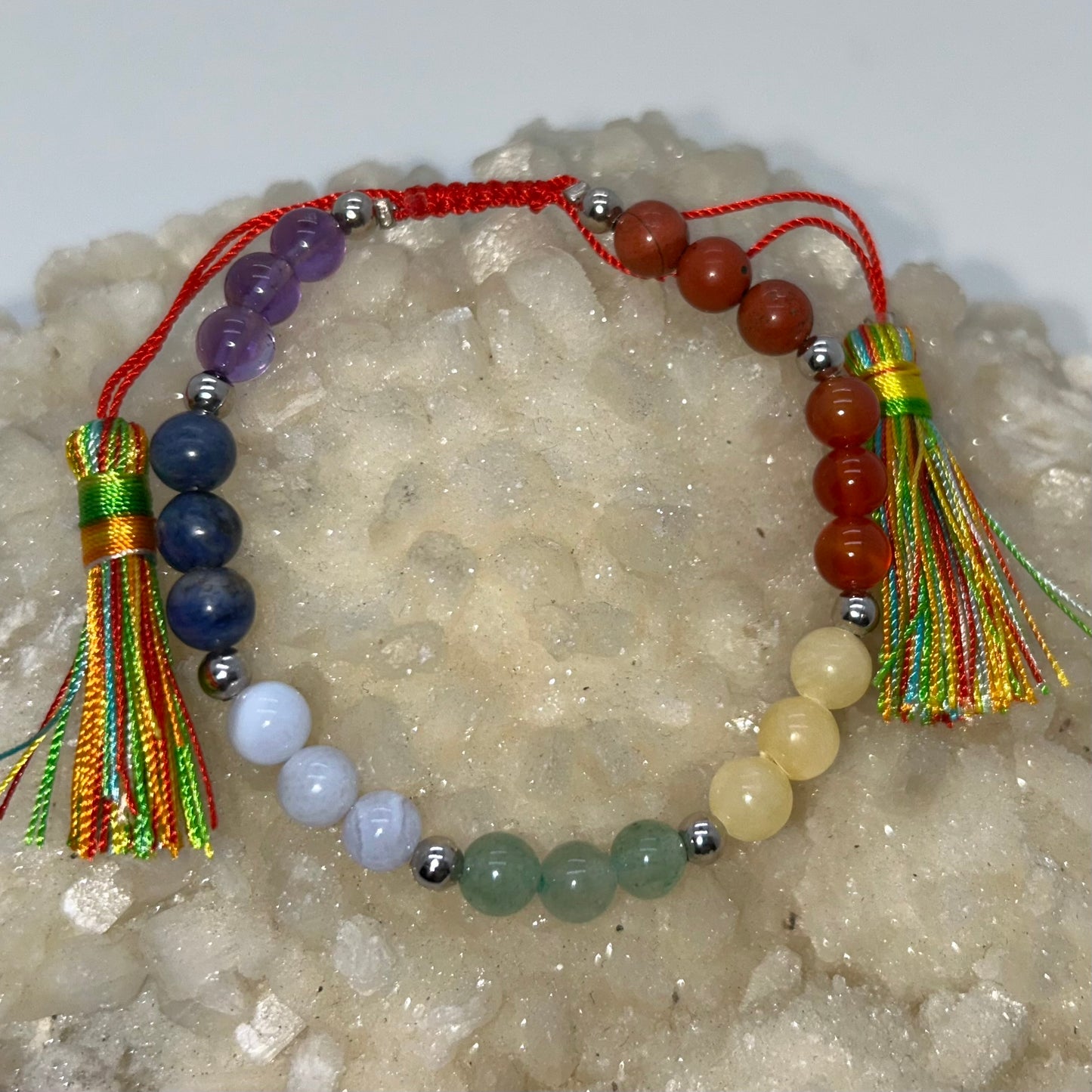 Chakra Tassel Round Br