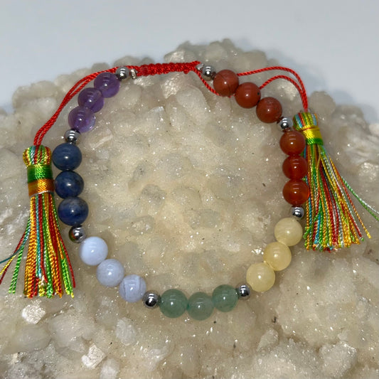 Chakra Tassel Round Br