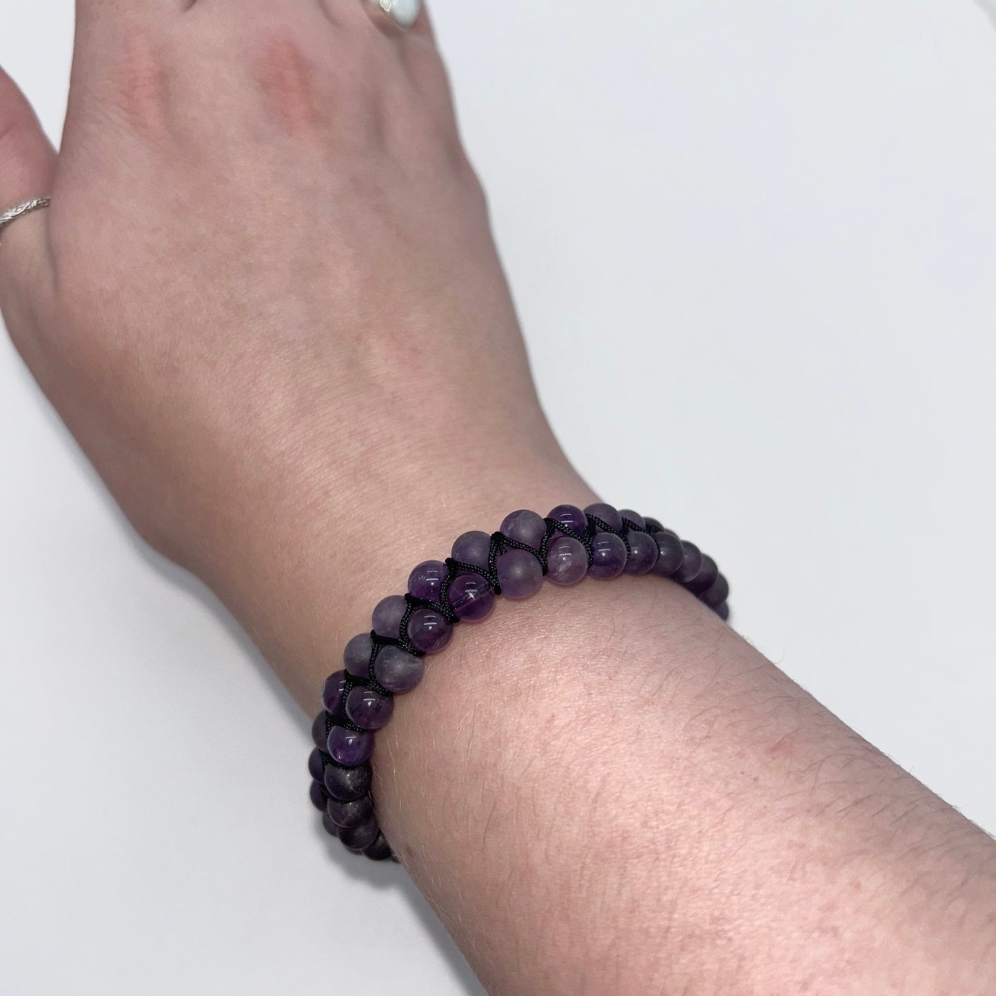 Amethyst Adjustable Bracelet (6mm)