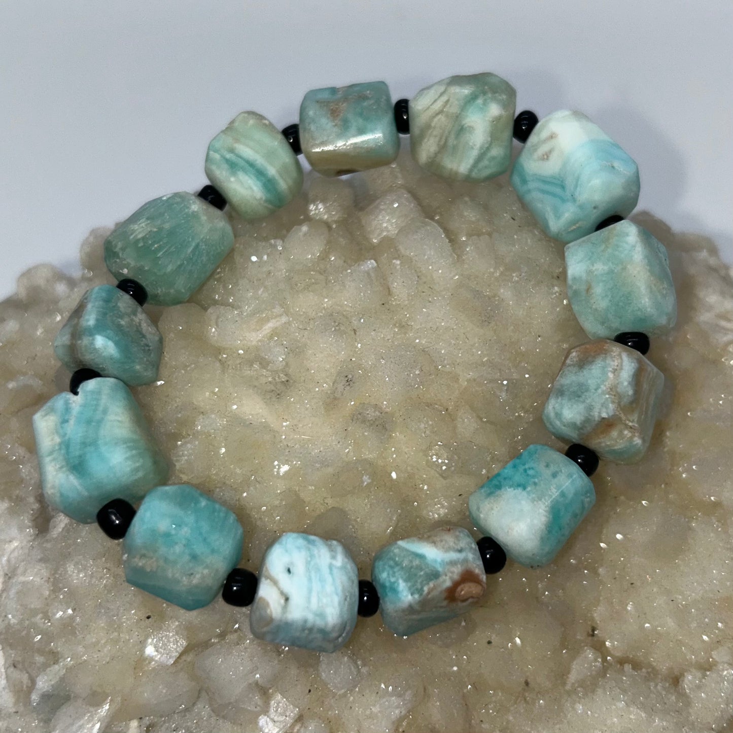 Blue Aragonite Tumbled