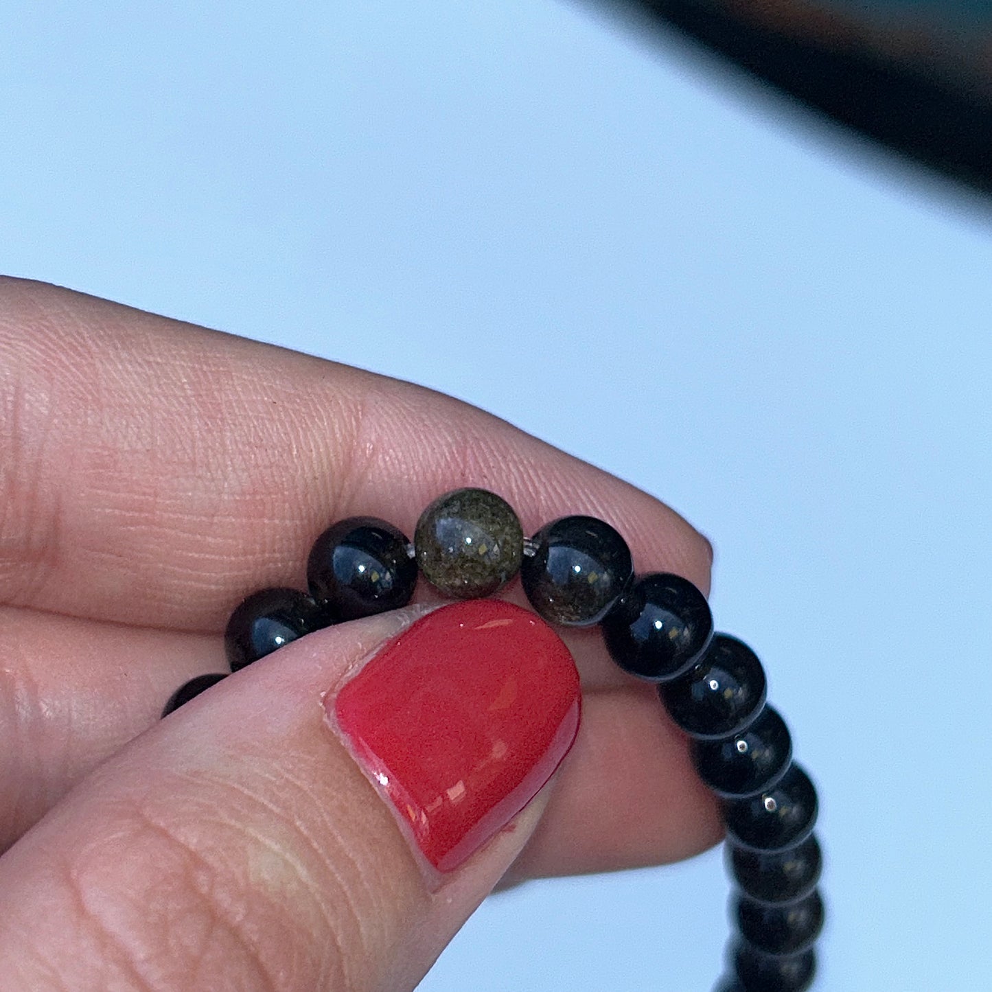 Goldsheen Obsidian 6mm
