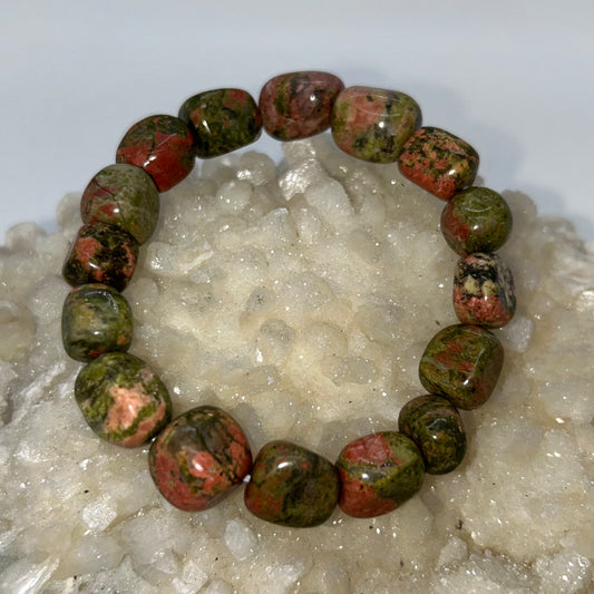 Unakite Stone (Jasper) Tumbled Br
