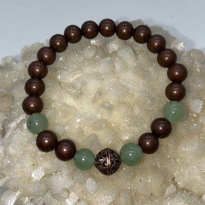 Copper w/ Gemstone 8mm