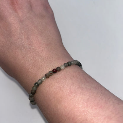 African Bloodstone Bracelet  (4mm)
