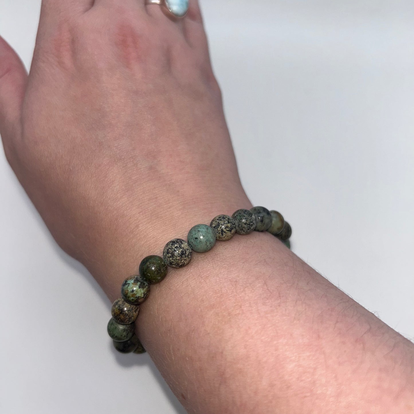 African Turquoise Bracelet (8mm)