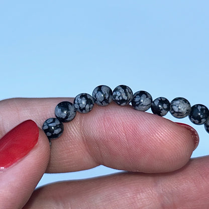 Snowflake Obsidian 4mm