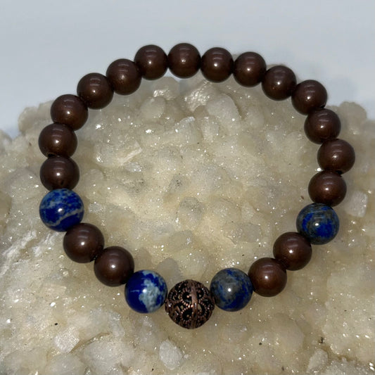 Copper w/ Gemstone 8mm