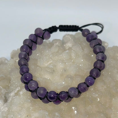 Amethyst Adjustable Bracelet (6mm)
