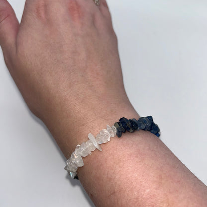 Chip White Moonstone & Blue Kyanite