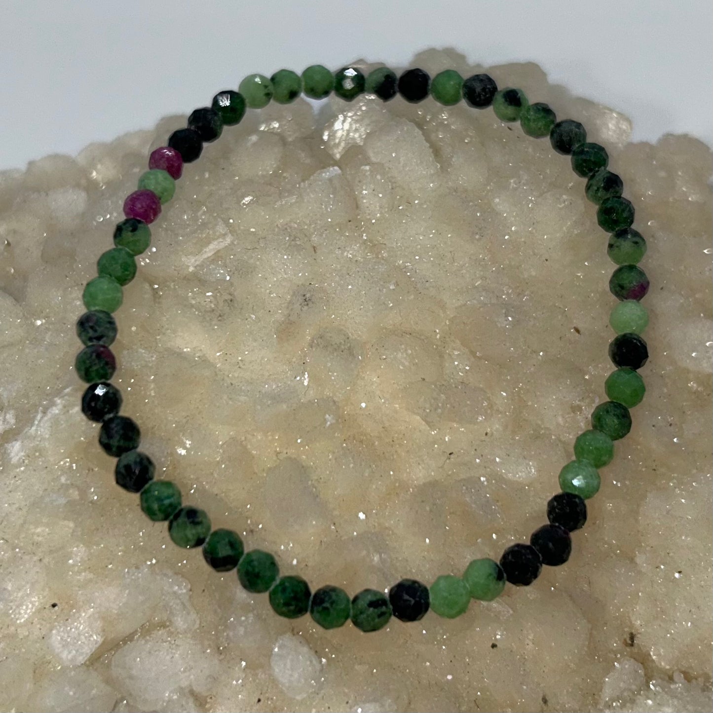 Ruby Zoisite 4mm Faceted Br