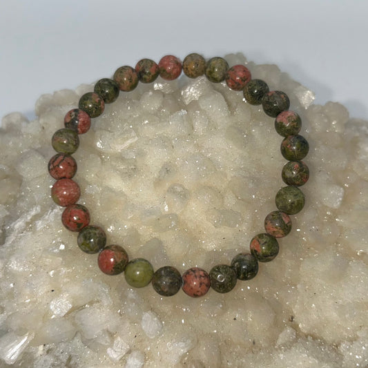 Unakite Stone (Jasper) 6mm