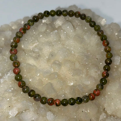 Unakite Stone (Jasper) 4mm Br.