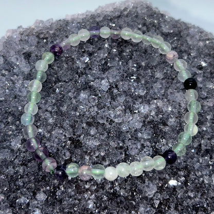 Rainbow Fluorite 4mm