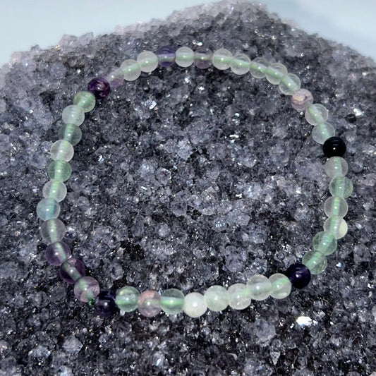 Rainbow Fluorite 4mm