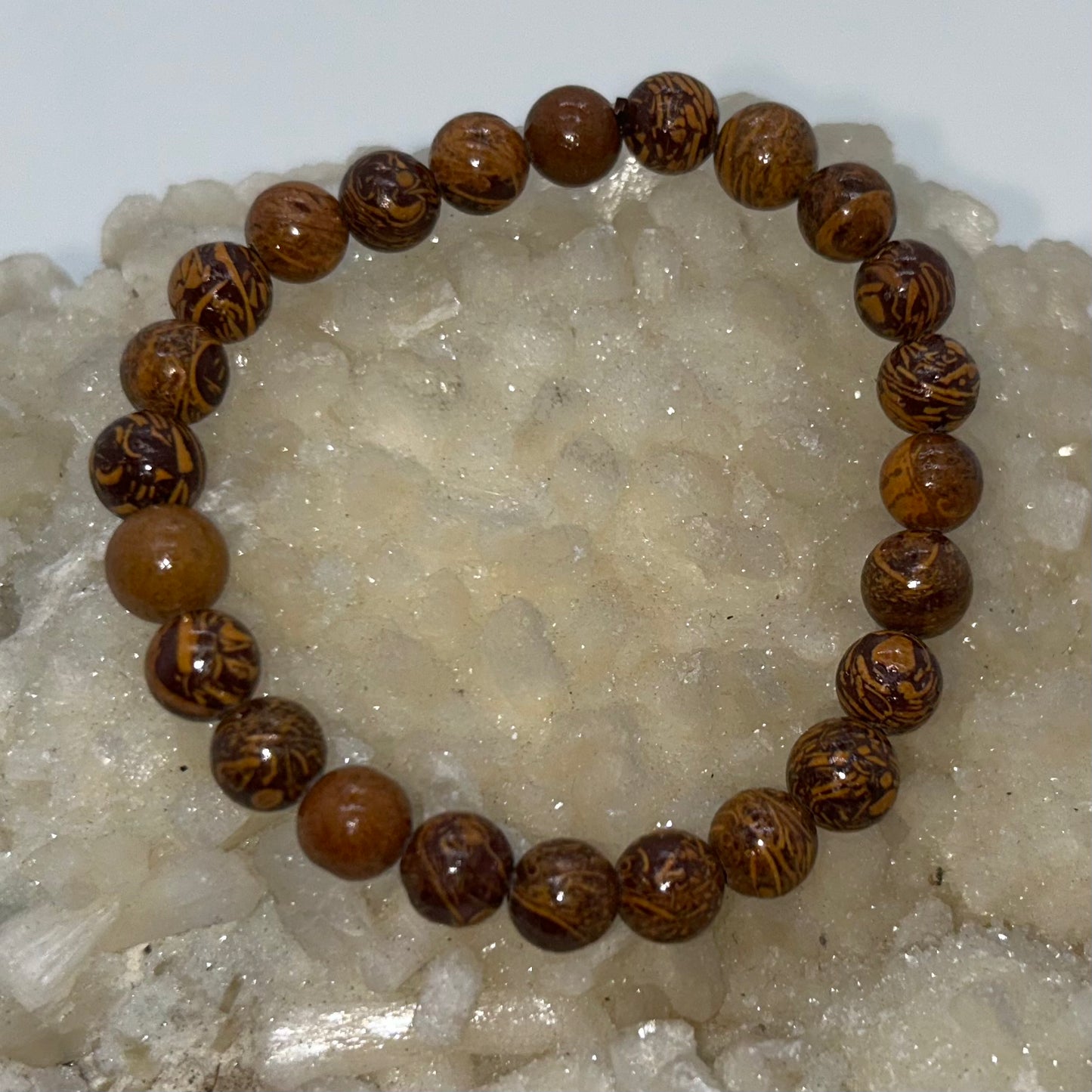 Arabica Fossil Jasper 8mm