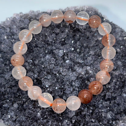 Hematoid Inclusion Quartz 8mm