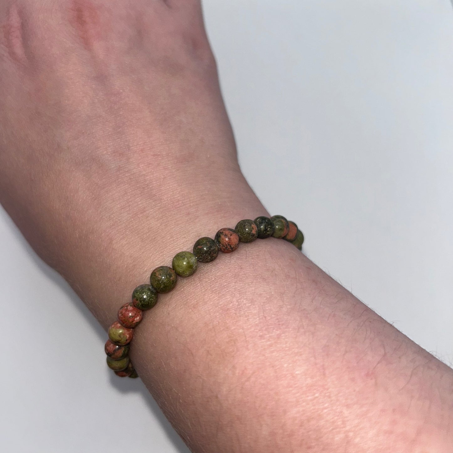 Unakite Stone (Jasper) 6mm
