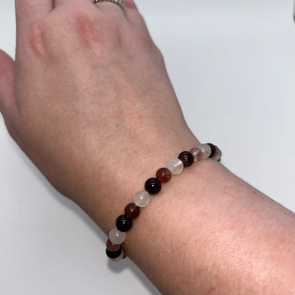 Rose Quartz/Strawberry Quartz/Garnet 6mm