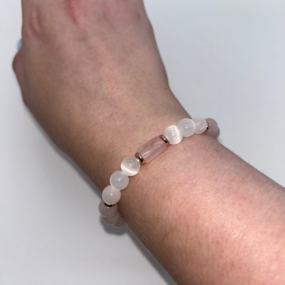 Rose Quartz/Selenite/Copper/Cylinder Br