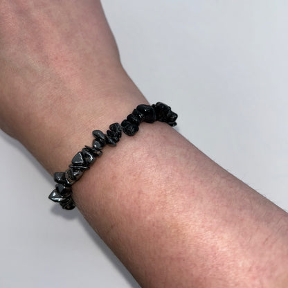 Chip Black Tourmaline & Hematite