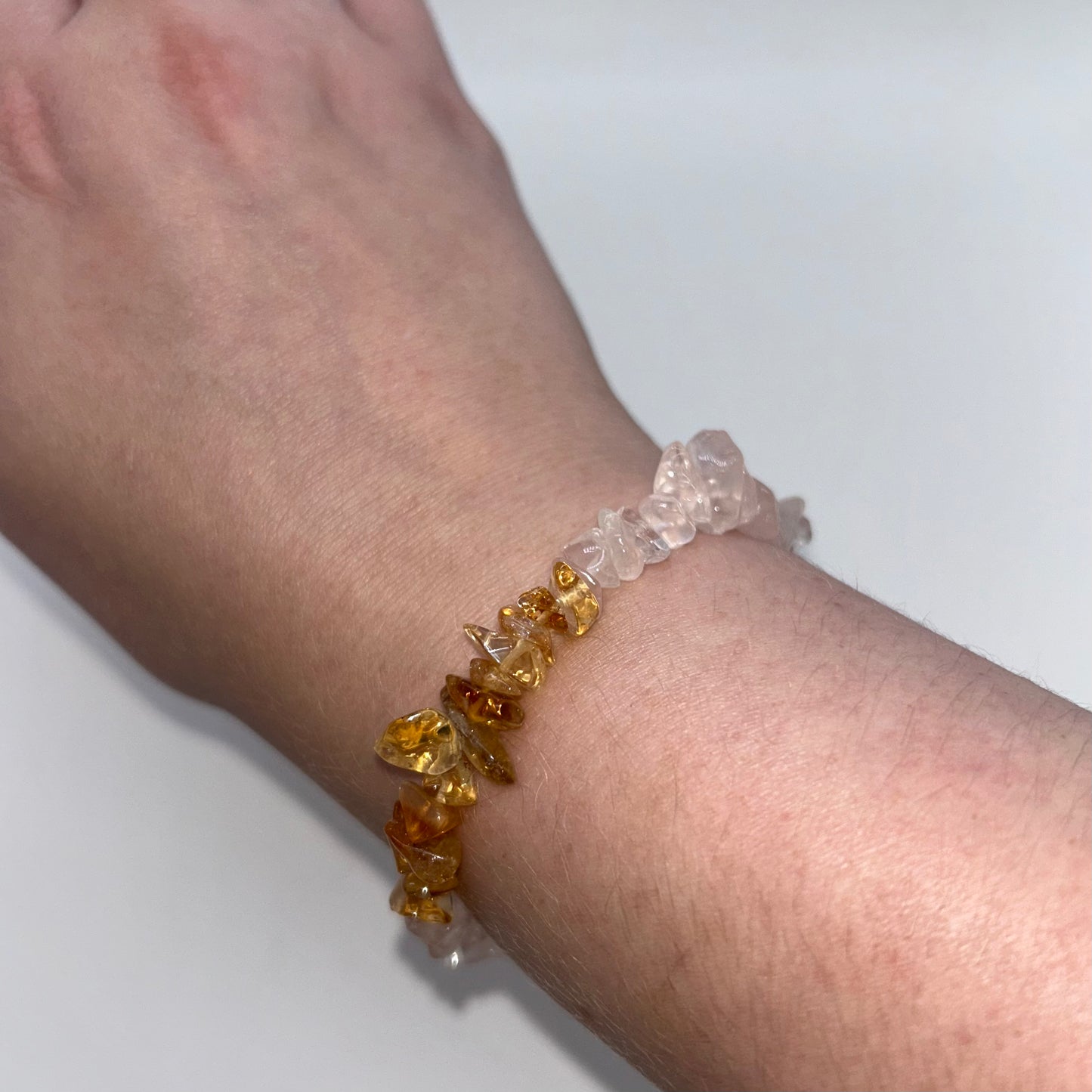 Chip Citrine/Rose Quartz