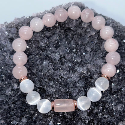 Rose Quartz/Selenite/Copper/Cylinder Br
