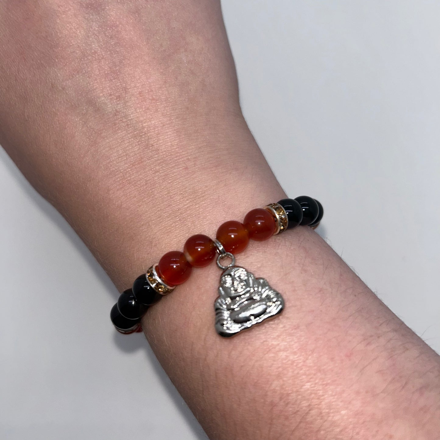 Carnelian & Black Onyx w/ Buddha