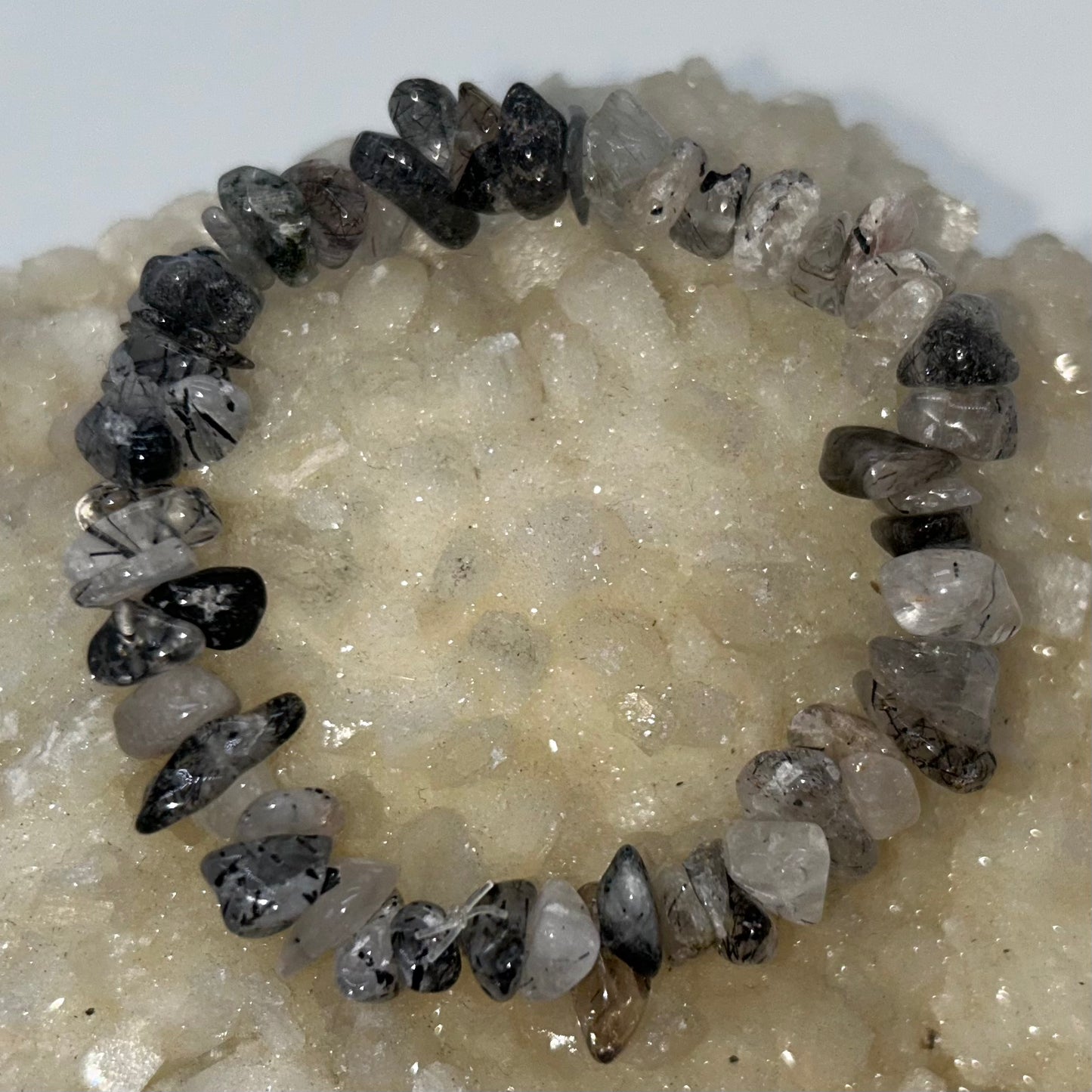 Tourmalinated Quartz Chip