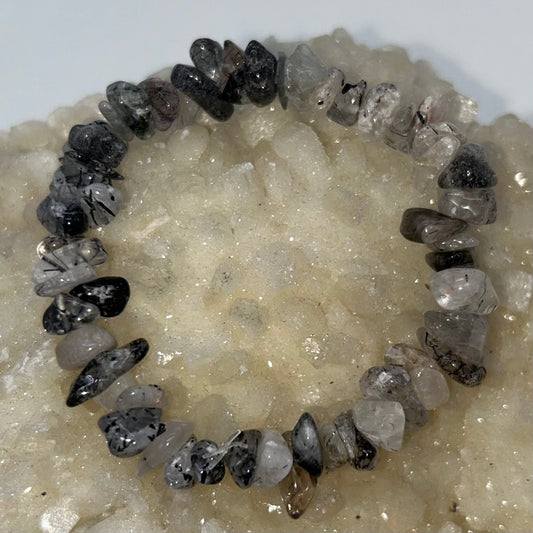 Tourmalinated Quartz Chip