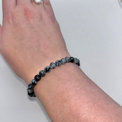 Snowflake Obsidian 6mm