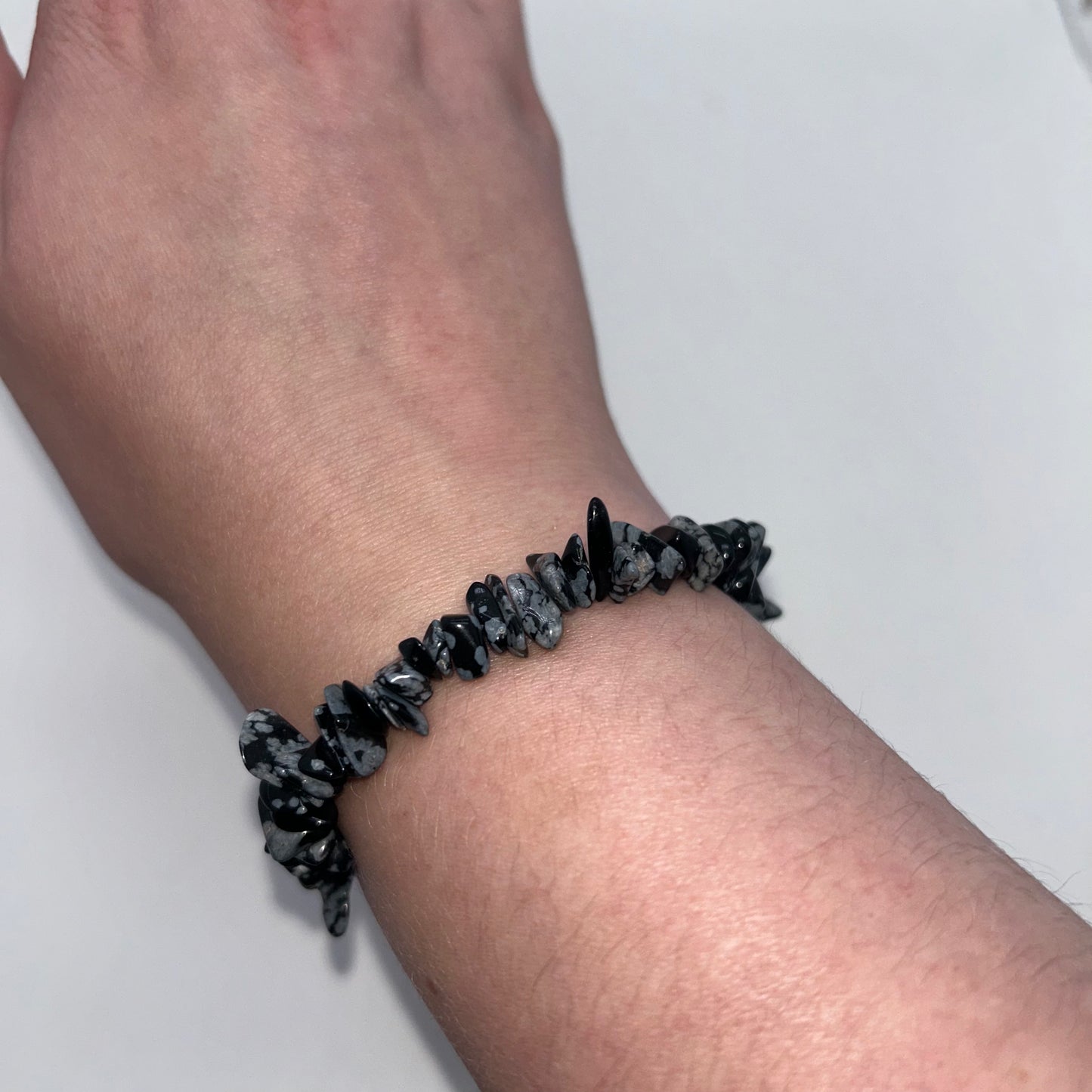 Chip Snowflake Obsidian