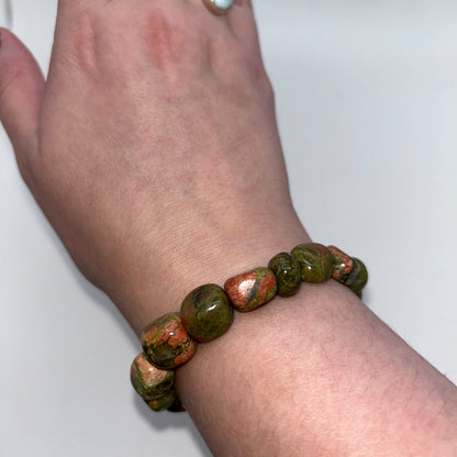 Unakite Stone (Jasper) Tumbled Br