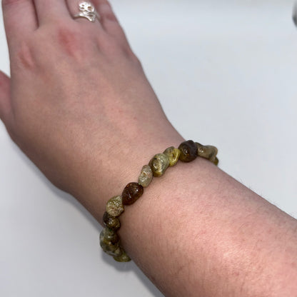 Green Garnet Tumbled